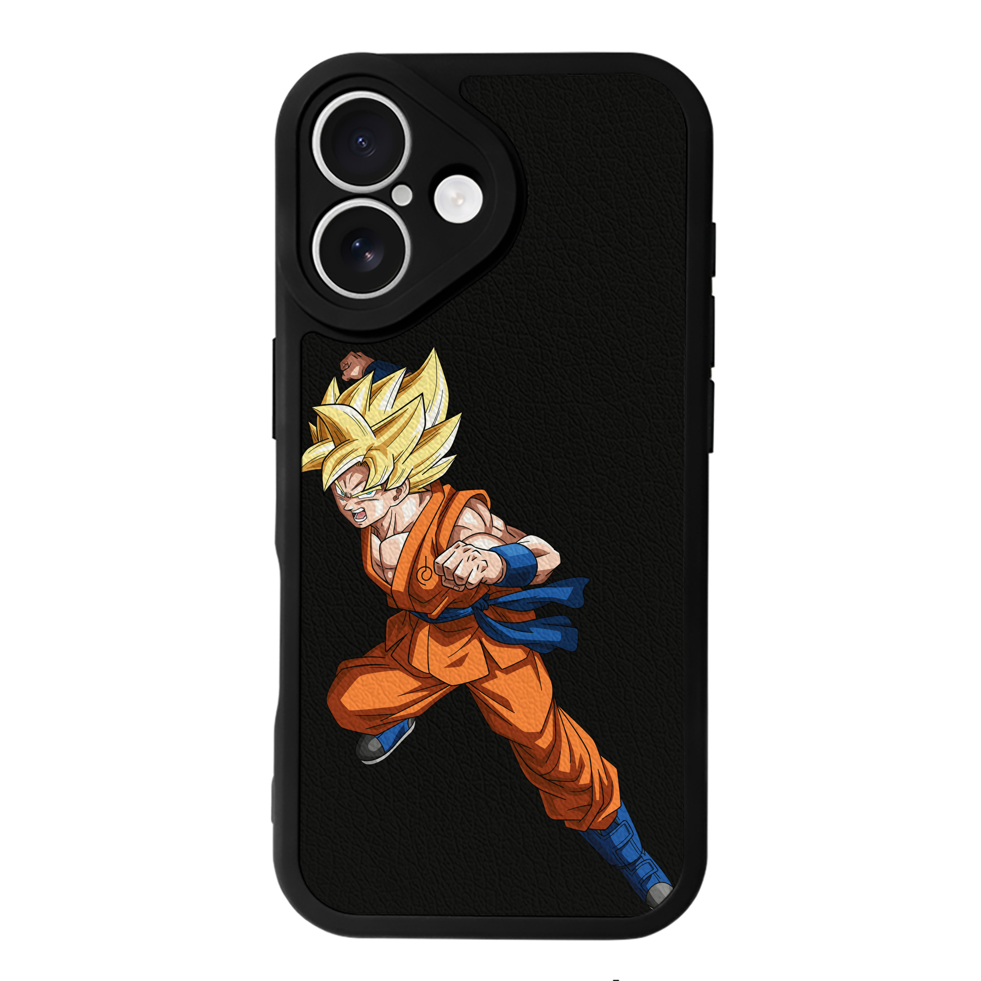 （画像用） ドラゴンボール 孫悟空（そん ごくう）Son Goku カカロット DRAGON BALL Kakarotto 【iPhone 16シリーズ対応】シリコンスマホケース（レザー調） 材質：シリコン